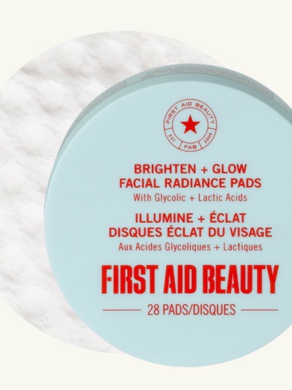 Facial Radiance Pads with Glycolic + Lactic Acids Travel Size